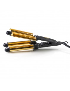 Modelador de Cabelo HAEGER Golden Curls - Cerâmica, 3 Cilindros, 100ºC a 220ºC