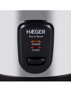 Arrozeira Elétrica HAEGER Rice & Steam - 1.8 L, 700W, Inox 2