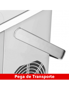 Máquina de Fazer Gelo HAEGER Pure Ice Inox - 12kg/24h, Pega de transporte 2