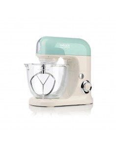 Batedeira com Taça em Vidro HAEGER Glass Cake 700 - 700W, Capacidade 5L, 3 Varas