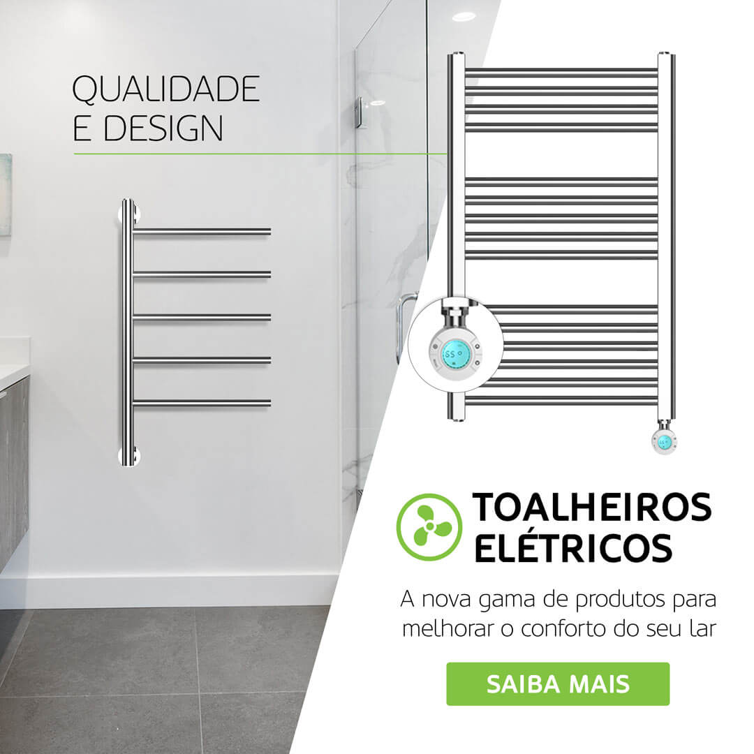 Toalheiro Elétrico HAEGER Family Warm Chrome 80x60 cm, Cromado, 300 W -  HAEGER Home Appliances